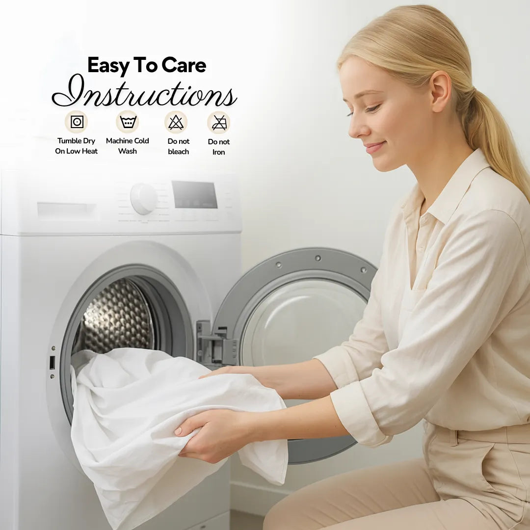 100% White Cotton Fitted Sheets