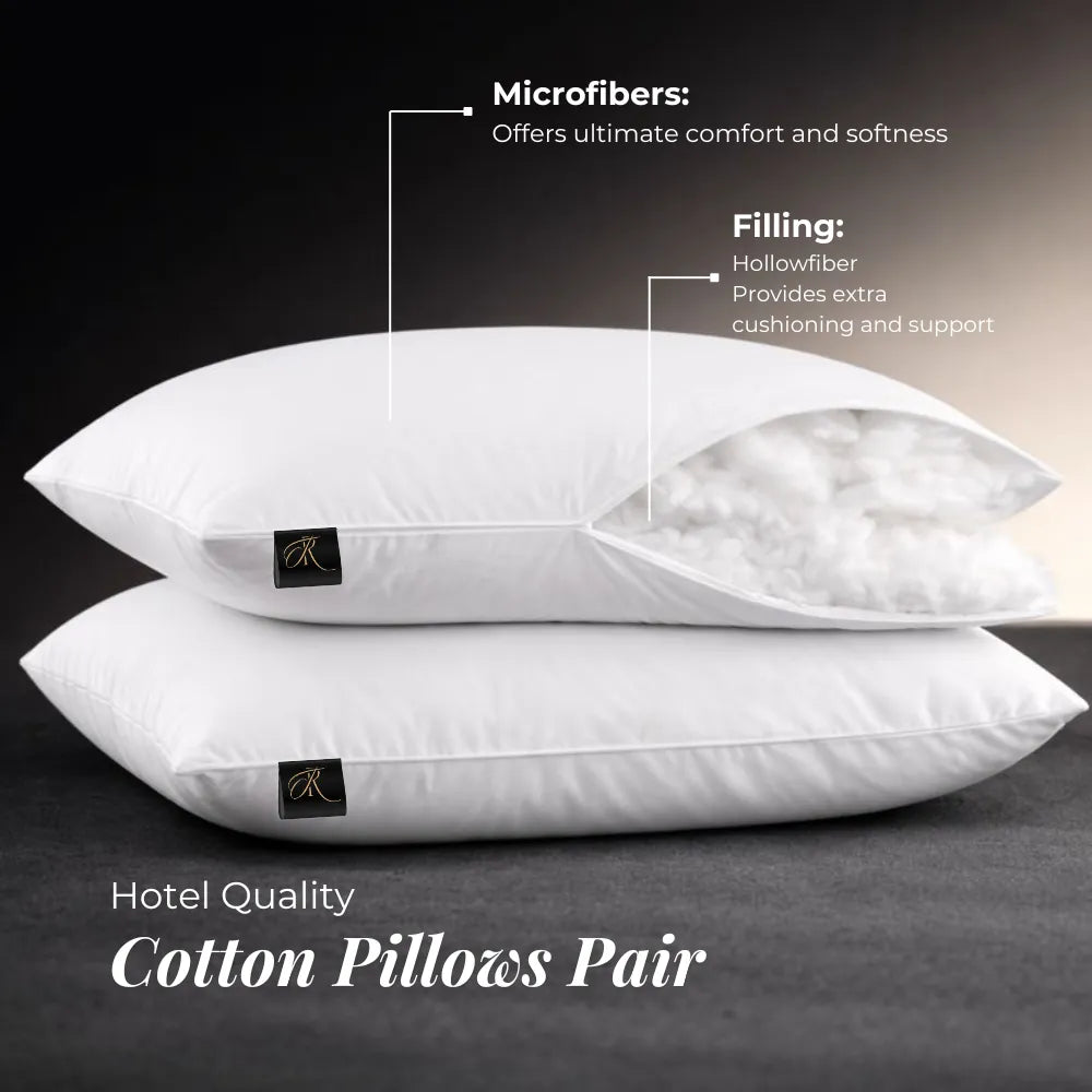 Cotton Pillows Pair