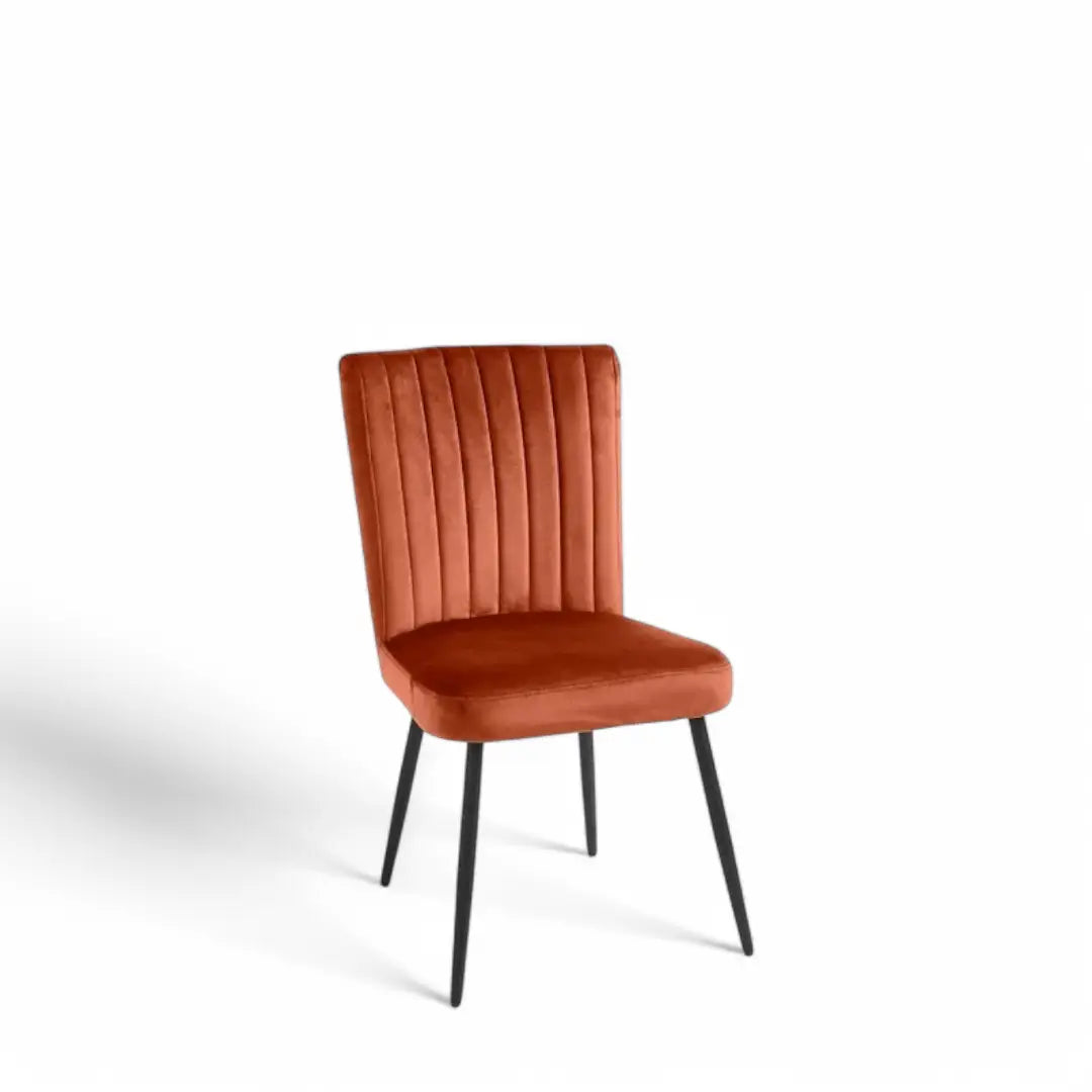 Dining Chairs Set Velvet Faux Suede Leather Padded Seat Metal Leg Grey New - The royce furnishings