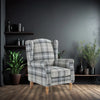 Retro Accent Chair - Fabric Lounge Padded Sofa Chair for Living Room Bedroom - The royce furnishings