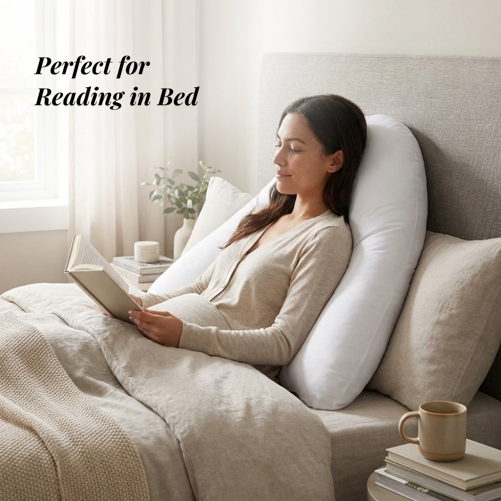 Batwing Orthopaedic Support Pillow with Pillowcase