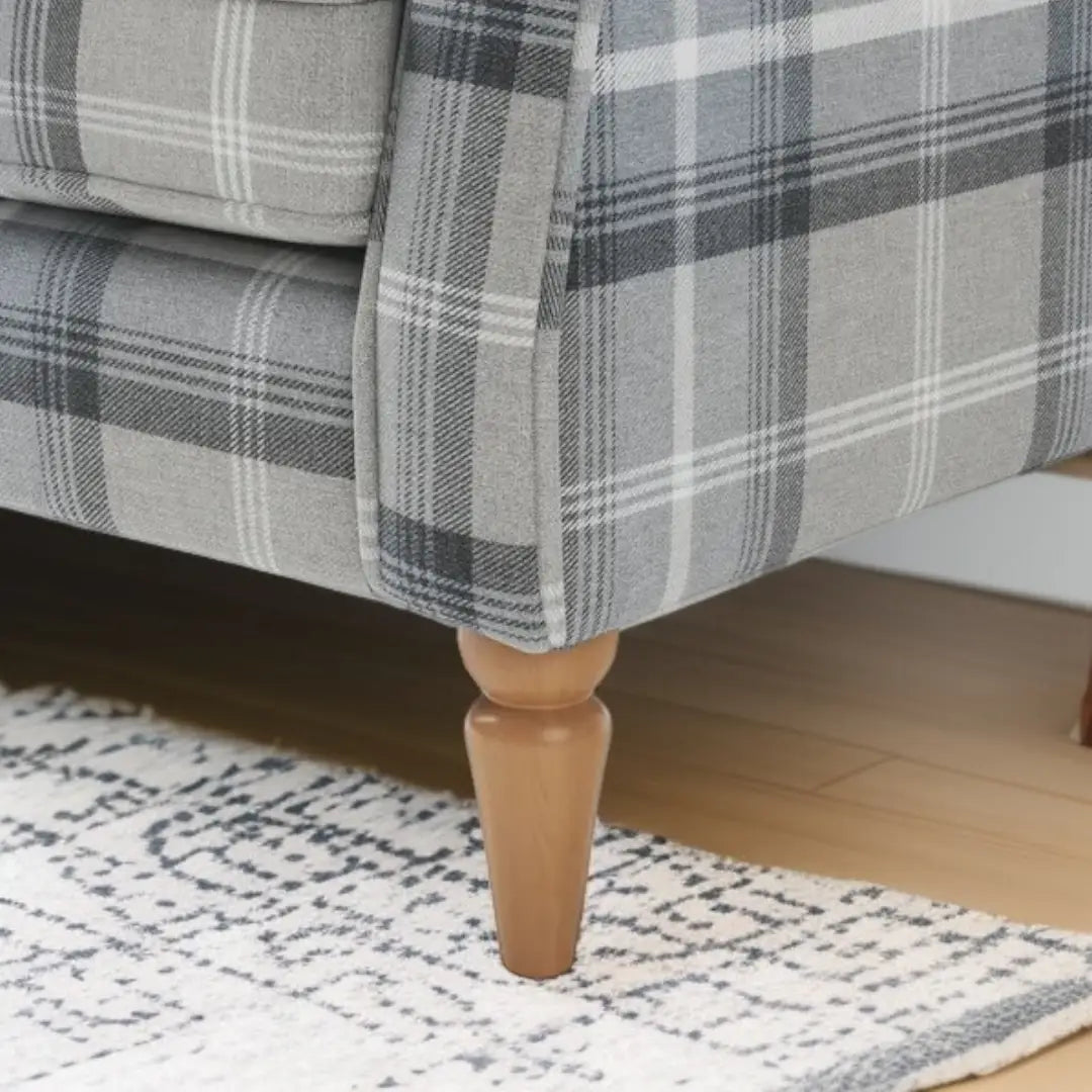 Retro Accent Chair - Fabric Lounge Padded Sofa Chair for Living Room Bedroom - The royce furnishings