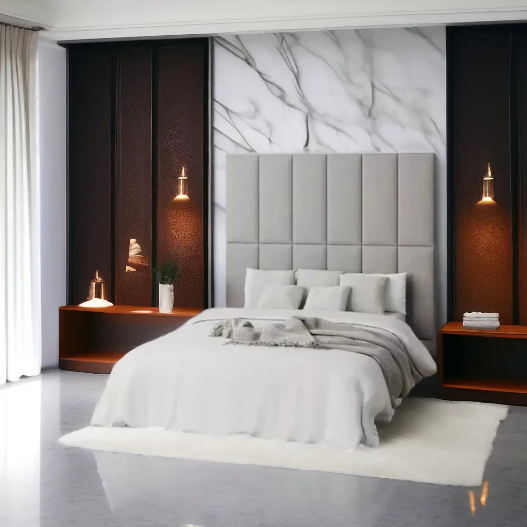 Pack of 4 Aspire EasyMount Plush Velvet Upholstered Wall Panels - The royce furnishings