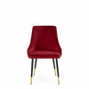 Modway Adorn Tufted Performance Velvet Accent Dining Chair in Maroon - The royce furnishings