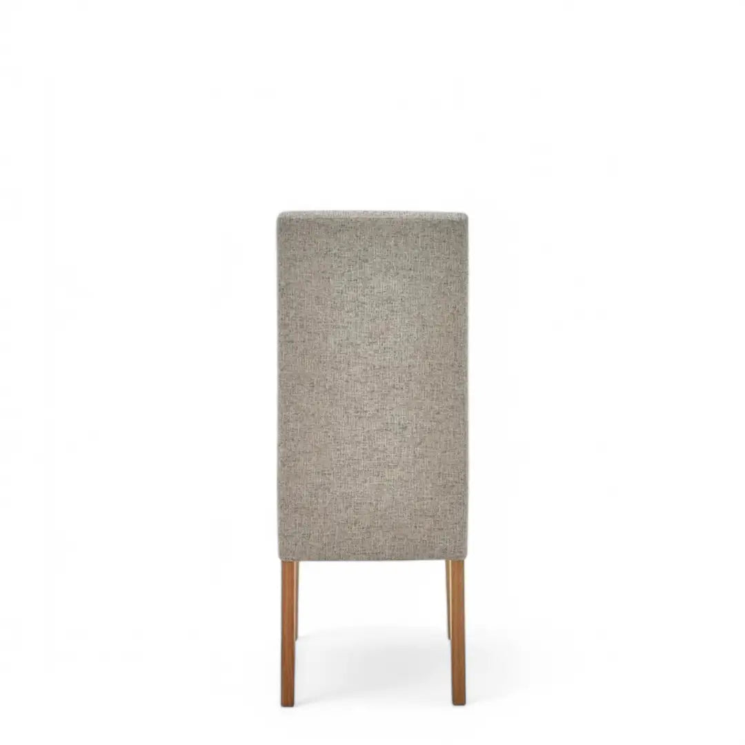 Dining Chairs Faux Leather Black Brown Cream Grey or Fabric Wood Legs Kitchen - The royce furnishings