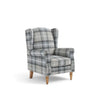 Retro Accent Chair - Fabric Lounge Padded Sofa Chair for Living Room Bedroom - The royce furnishings