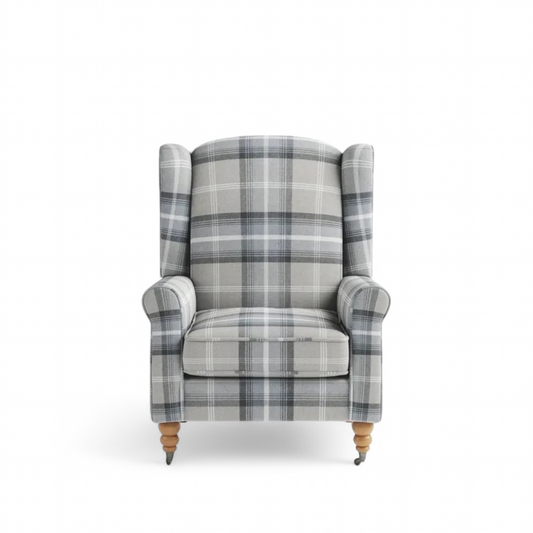 Retro Accent Chair - Fabric Lounge Padded Sofa Chair for Living Room Bedroom