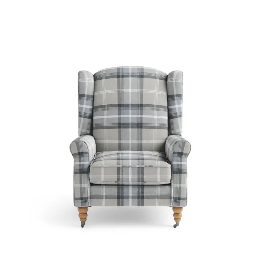 Retro Accent Chair - Fabric Lounge Padded Sofa Chair for Living Room Bedroom - The royce furnishings