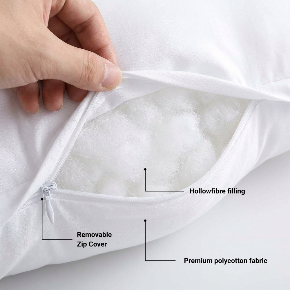 Batwing Orthopaedic Support Pillow with Pillowcase