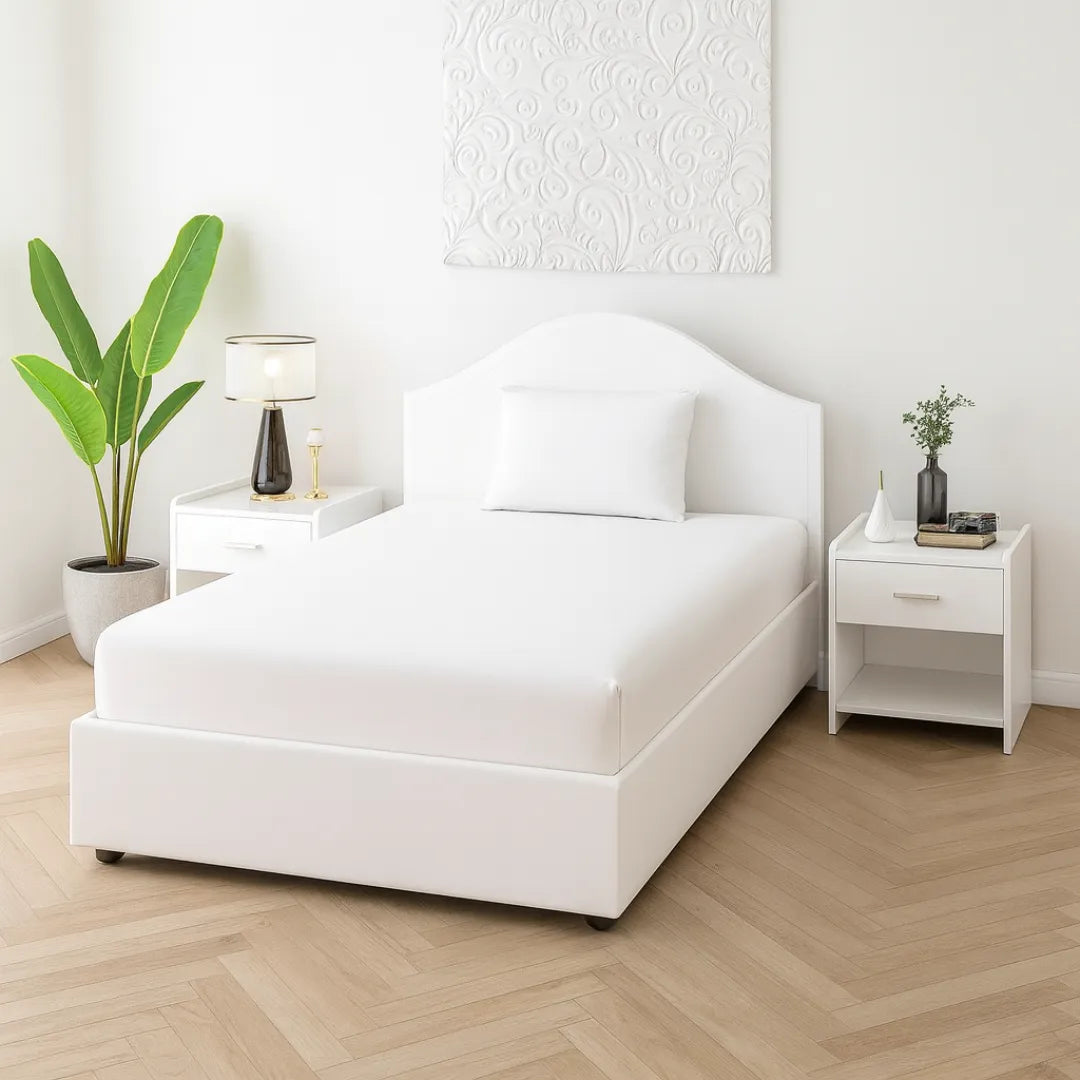 100% White Cotton Fitted Sheets