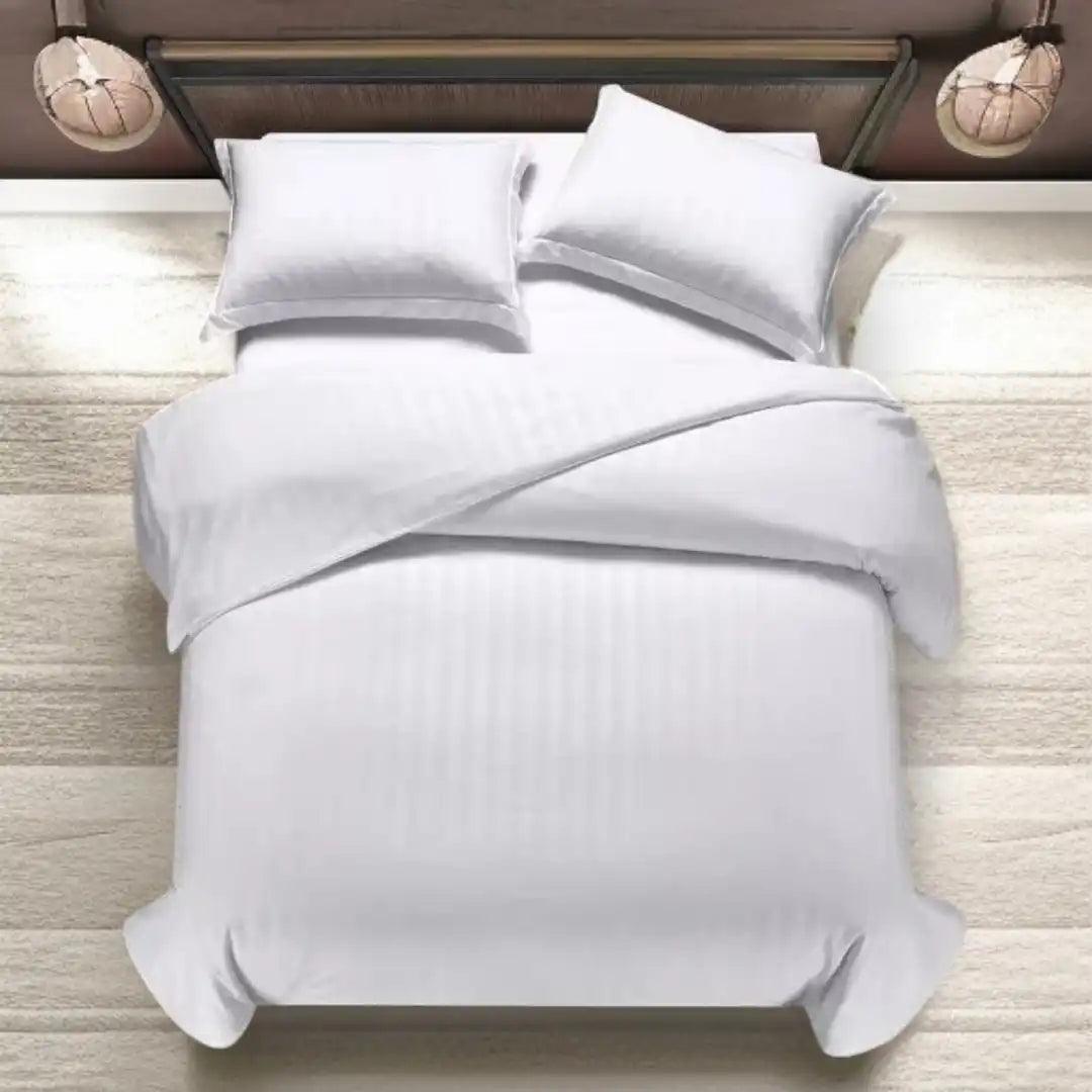 Satin Stripe Duvet Cover Set - The royce furnishings
