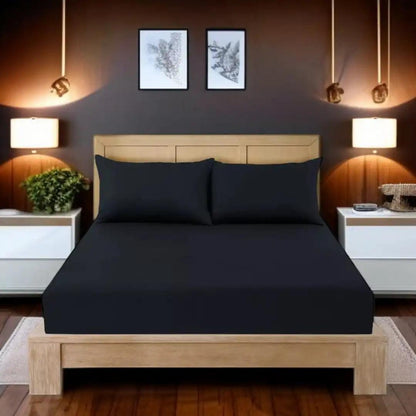 25cm Deep Fitted Sheet Pure Poly Cotton Sheet - The royce furnishings