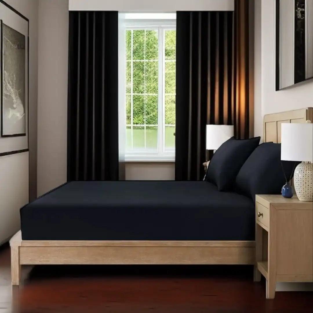 25cm Deep Fitted Sheet Pure Poly Cotton Sheet - The royce furnishings
