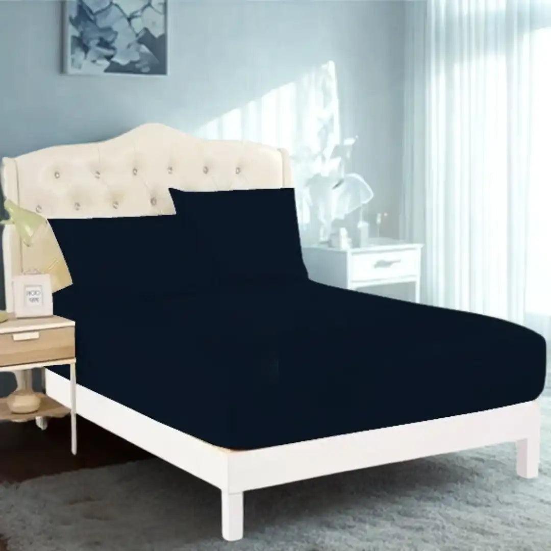 25cm Deep Fitted Sheet Pure Poly Cotton Sheet - The royce furnishings
