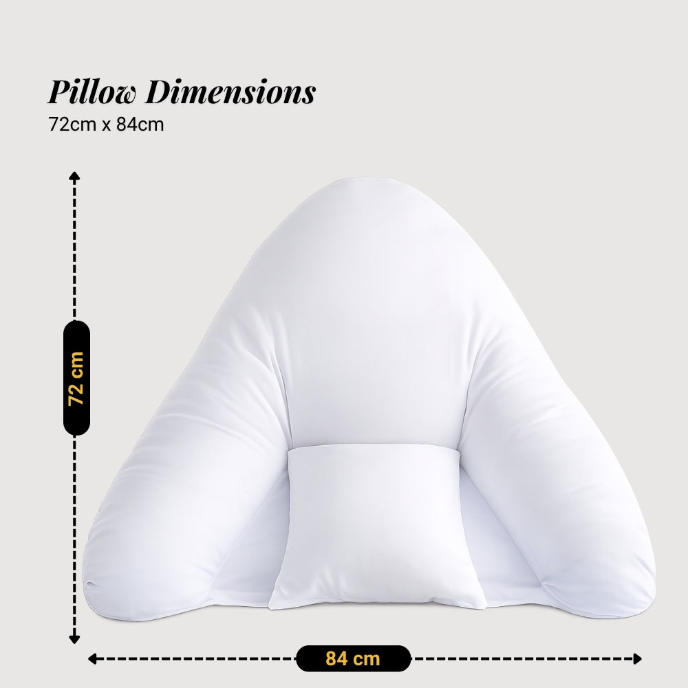 Batwing Orthopaedic Support Pillow with Pillowcase