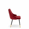Modway Adorn Tufted Performance Velvet Accent Dining Chair in Maroon - The royce furnishings