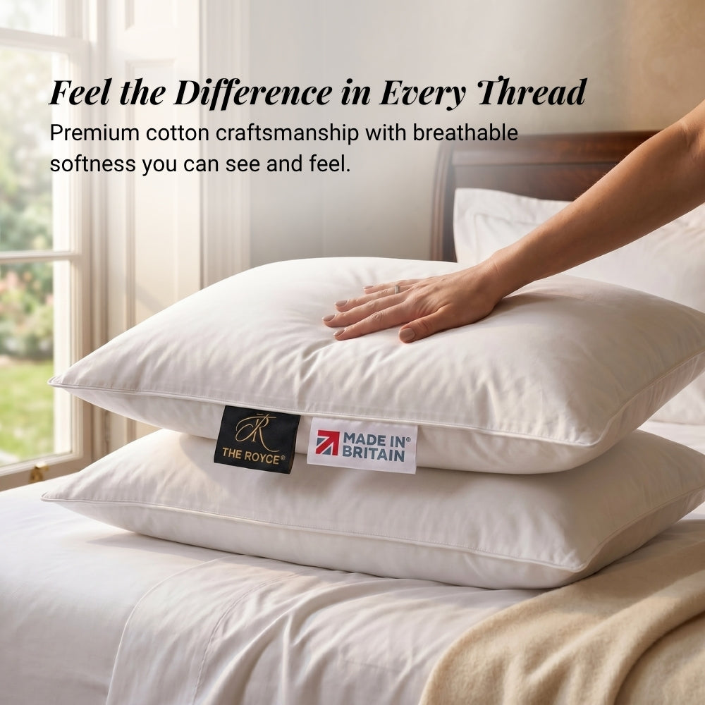 Cotton Pillows. Pair