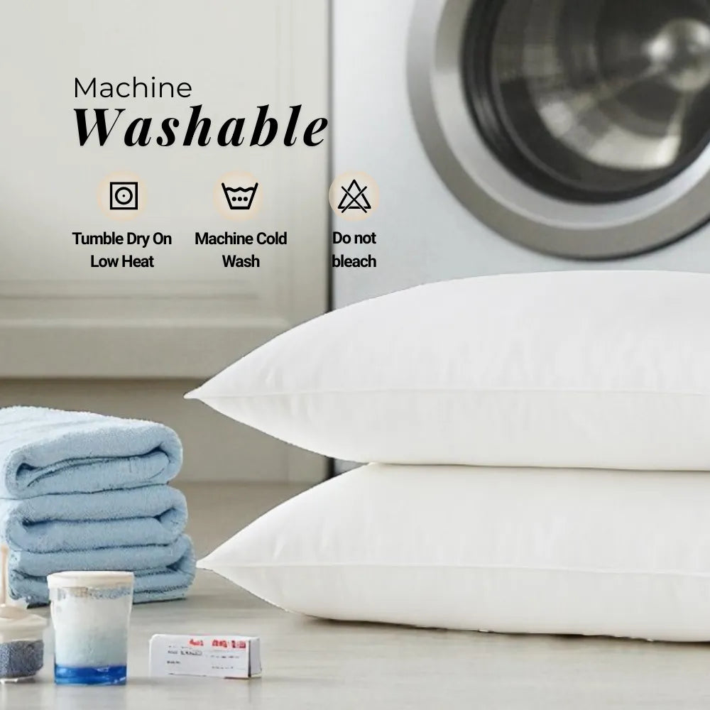 Premium Duck Feather & Down Pillow Pair