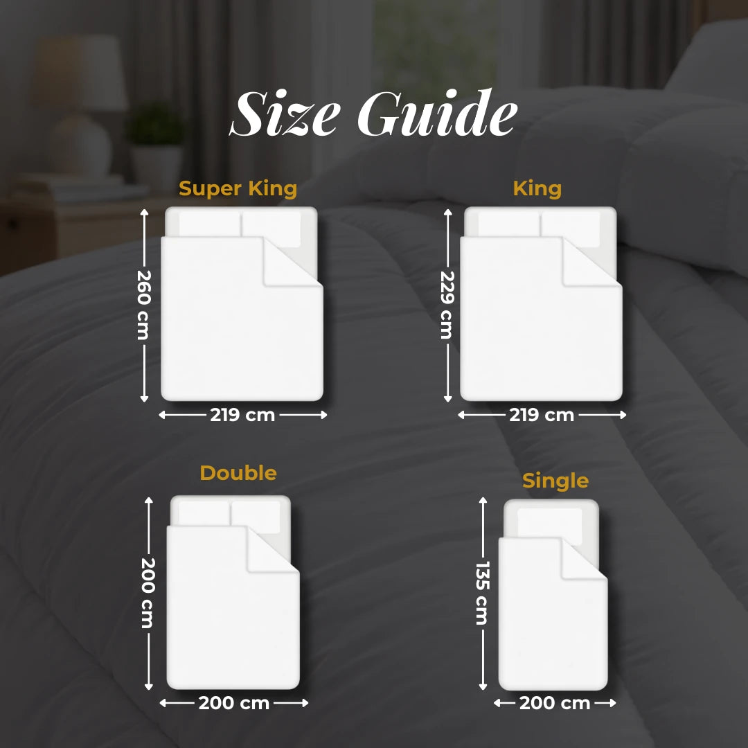 Just Like Down Microfibre Duvet 4.5 Tog - The Royce Furnishings