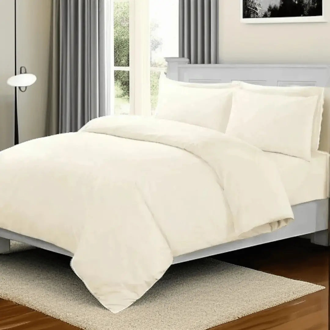 400 Thread Count 100% Egyptian Cotton Duvet Cover Fitted Sheet Set - The royce furnishings