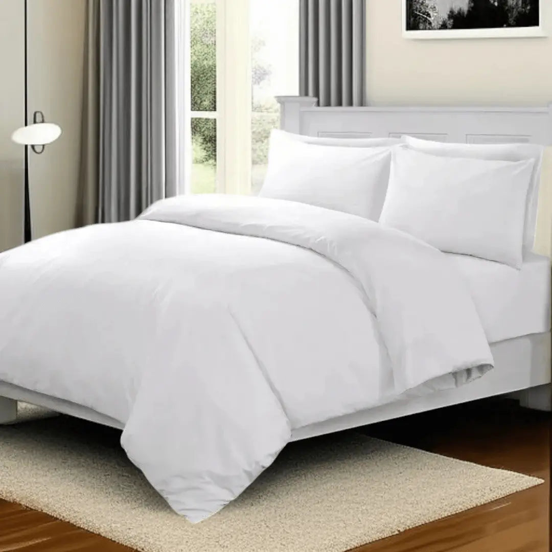 400 Thread Count 100% Egyptian Cotton Duvet Cover Fitted Sheet Set - The royce furnishings
