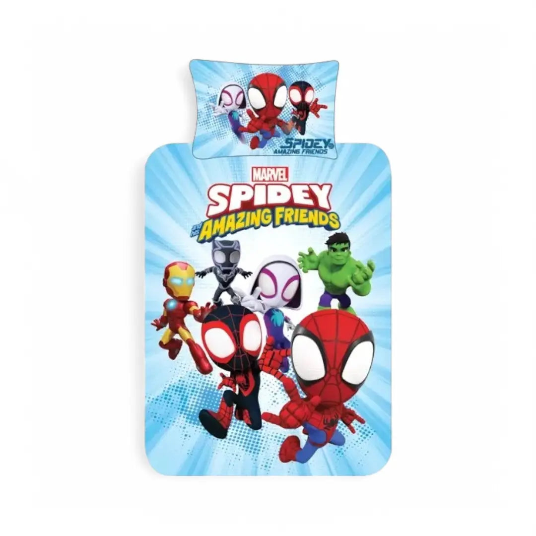 Marvel Avengers Spiderman Single Reversible Duvet Cover Bedding Set Official - The royce furnishings