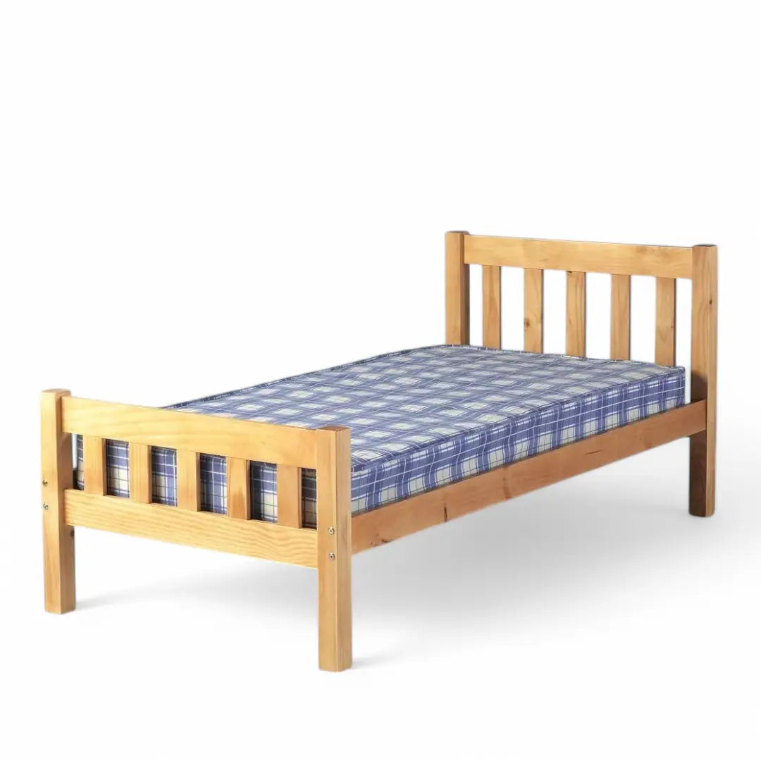 Single Bed with Mattress 3ft Pine Carlow - The royce furnishings