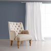 Fabric Armchair, Padstow Grey or Wheat Classic Armchair with Wooden Legs - The royce furnishings