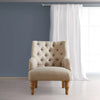 Fabric Armchair, Padstow Grey or Wheat Classic Armchair with Wooden Legs - The royce furnishings