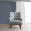 Fabric Armchair, Padstow Grey or Wheat Classic Armchair with Wooden Legs - The royce furnishings