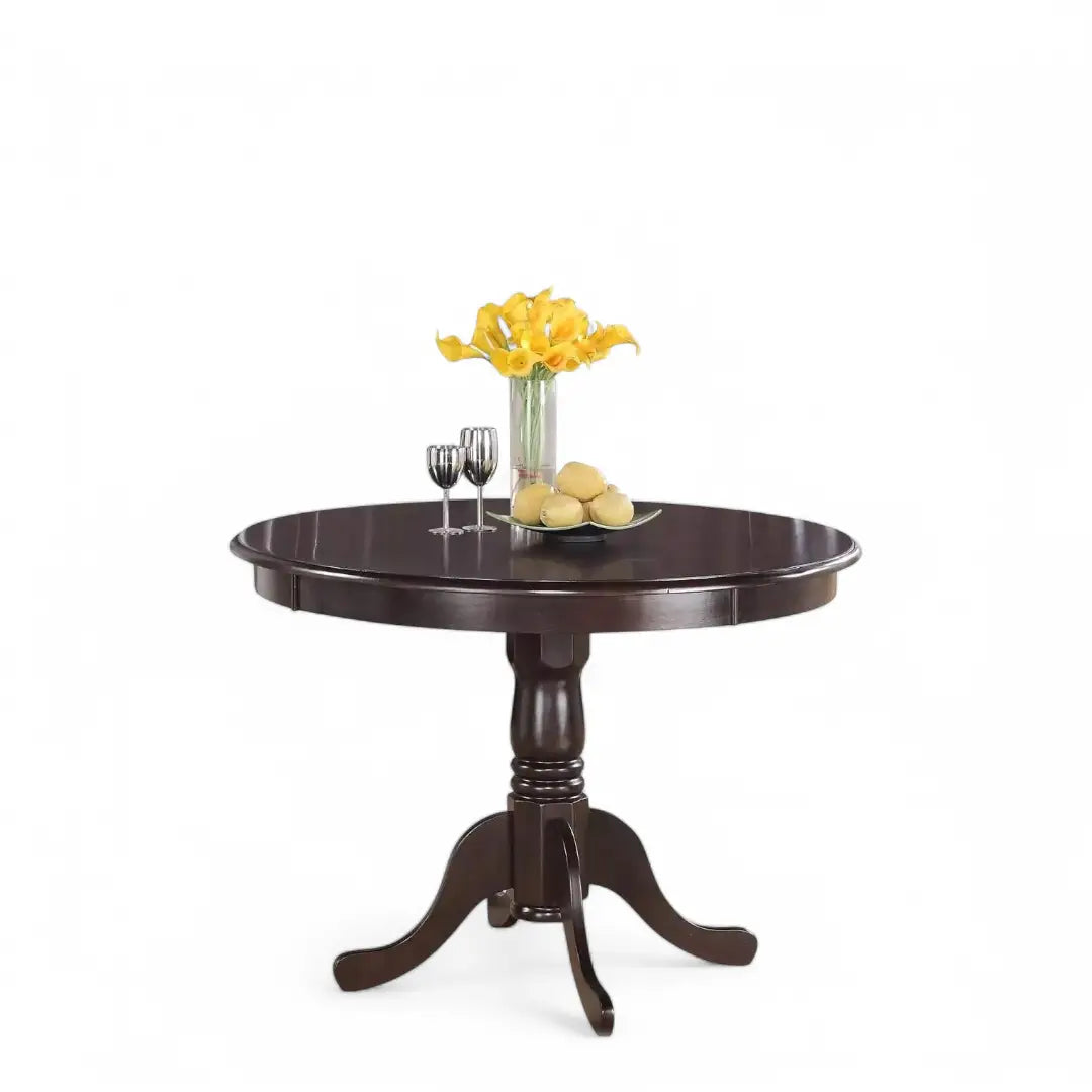 HLT-CAP-TP Hartland Dining Room Table - a round Kitchen Table Top with Pedestal - The royce furnishings