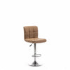 Adjustable Breakfast Bar Stools Kitchen Swivel Faux-Leather Office Round Chair - The royce furnishings