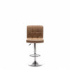 Adjustable Breakfast Bar Stools Kitchen Swivel Faux-Leather Office Round Chair - The royce furnishings