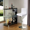 Faux Leather Bar Stool Gas Lift Stools Pub Club Cafe Home Breakfast Swivel Chair - The royce furnishings