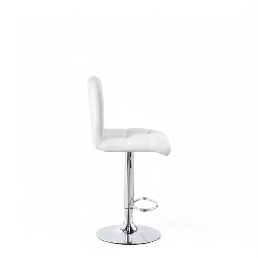 Faux Leather Bar Stool Gas Lift Stools Pub Club Cafe Home Breakfast Swivel Chair - The royce furnishings