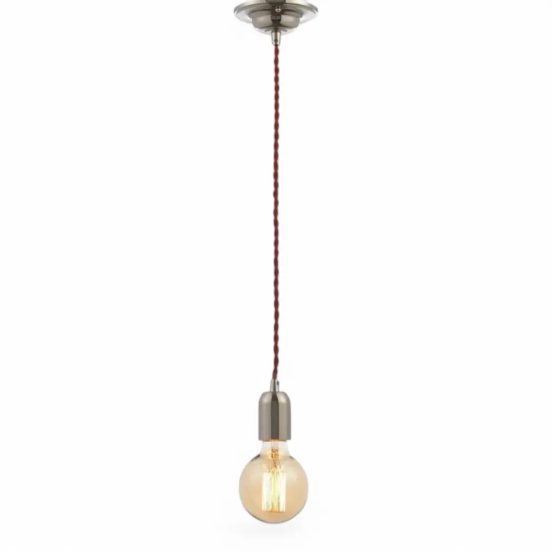 Polished Nickel InLight INL-23519-RED Dale Pendant Light - The royce furnishings