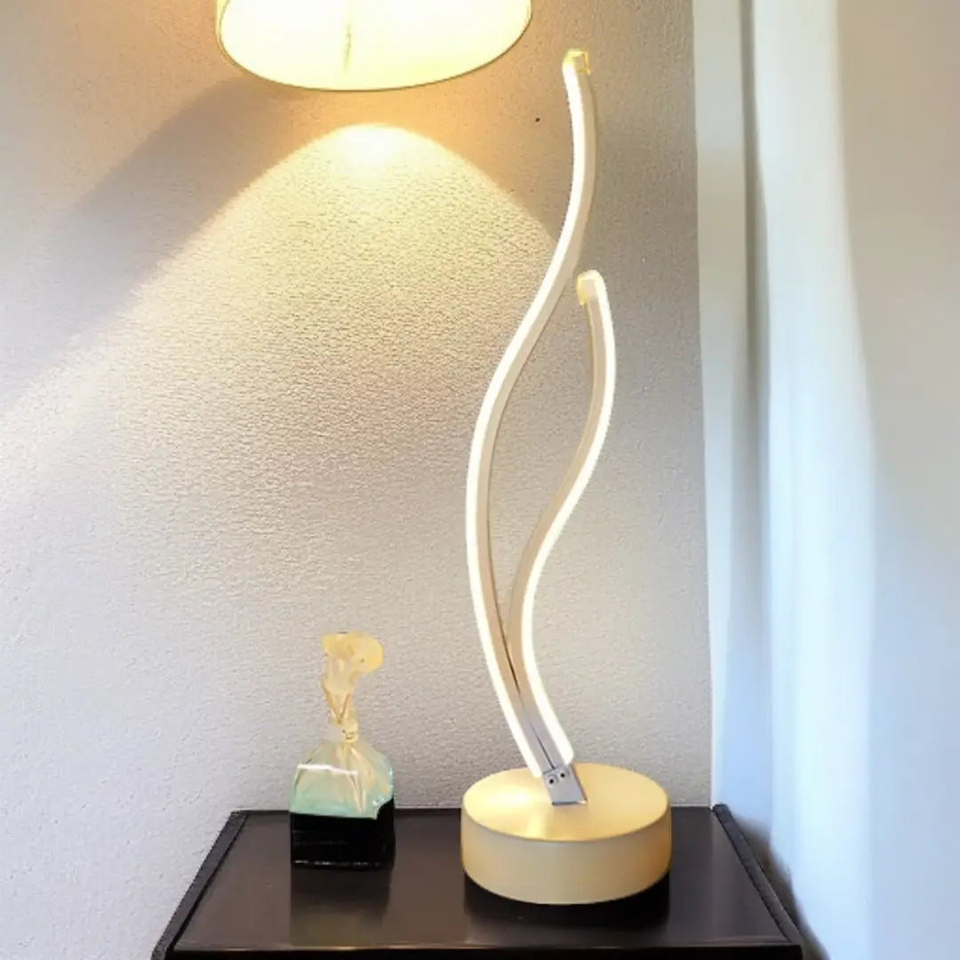 LED Table Lamp Modern Decorative Curved Bedside Light for Home Bedroom Party - The royce furnishings