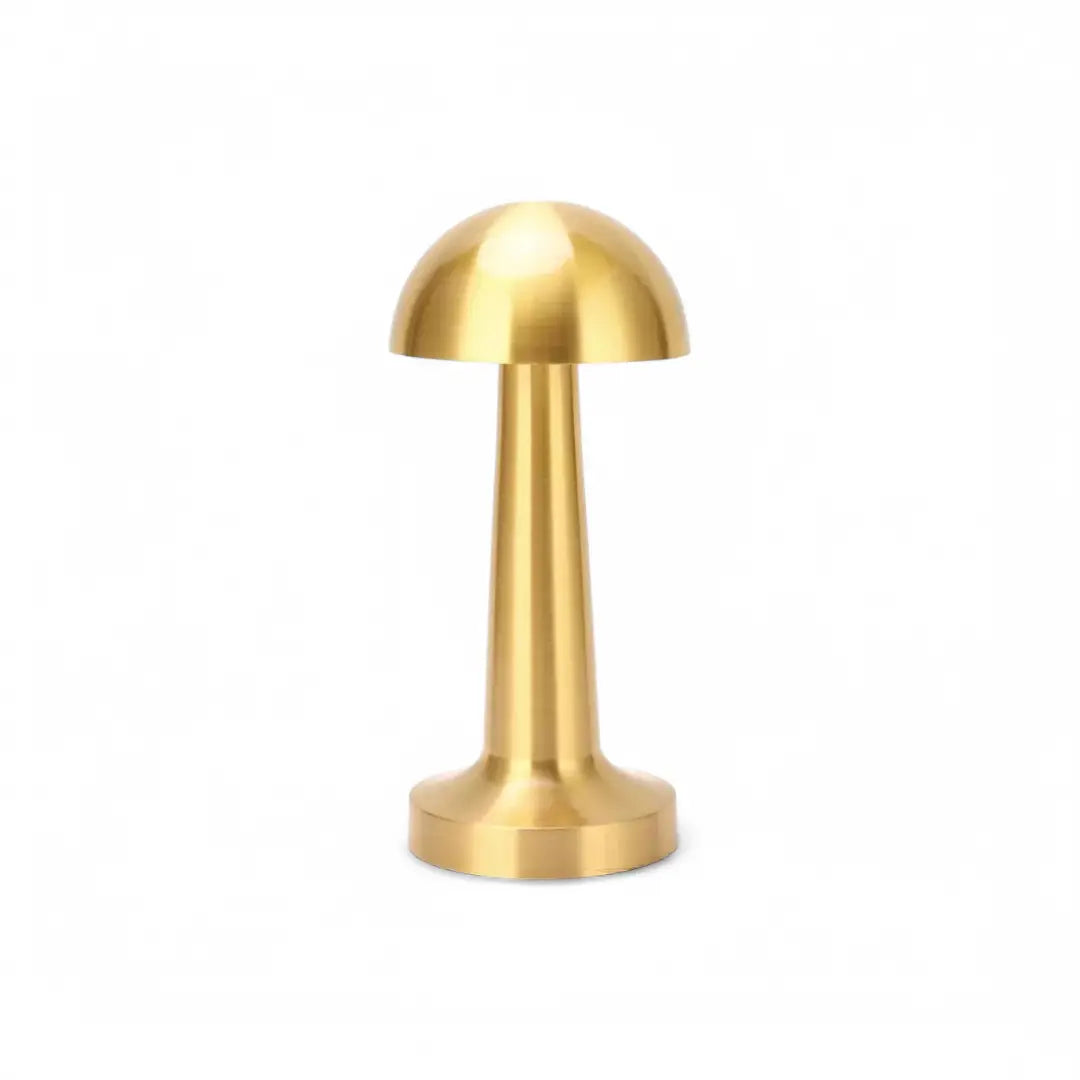 Mushroom Table Lamp Dimmable Cordless USB Rechargeable Metal - The royce furnishings