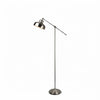 Satin Nickel Lever Arm Adjustable Floor Light Standing Lamp - The royce furnishings