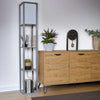 Wooden Floor Lamp With Storage Shelves - The royce furnishings