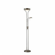 Uplighter and Reading Floor Lamp Stainless steel - The royce furnishings
