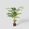 Large Artificial Palm Tree Potted in Black Pot 110cm - The royce furnishings
