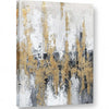 Yihui Arts Modern Abstract Skyline Canvas Wall Artwork with Gold Foil Modern Oil Painting Pictures - The royce furnishings