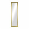 Full Length Rectangular Mirror Gold Metallic Frame Easy Hang Vertical Horizontal - The royce furnishings