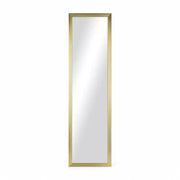 Full Length Rectangular Mirror Gold Metallic Frame Easy Hang Vertical Horizontal - The royce furnishings