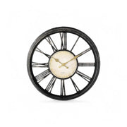 Wall Clock with Roman Numerals - Modern Timepiece Battery Powered for Home - The royce furnishings