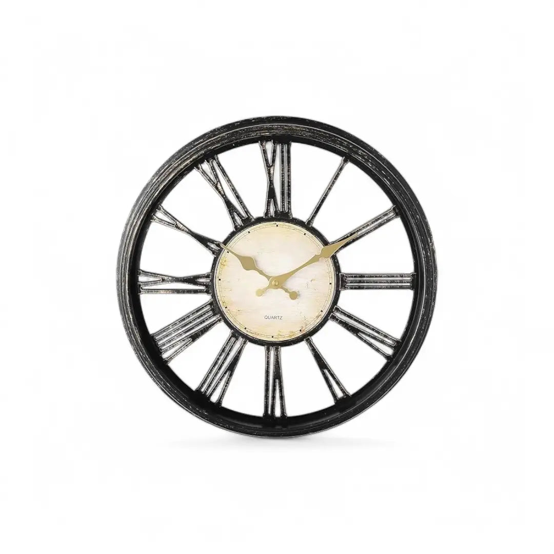 Wall Clock with Roman Numerals - Modern Timepiece Battery Powered for Home - The royce furnishings