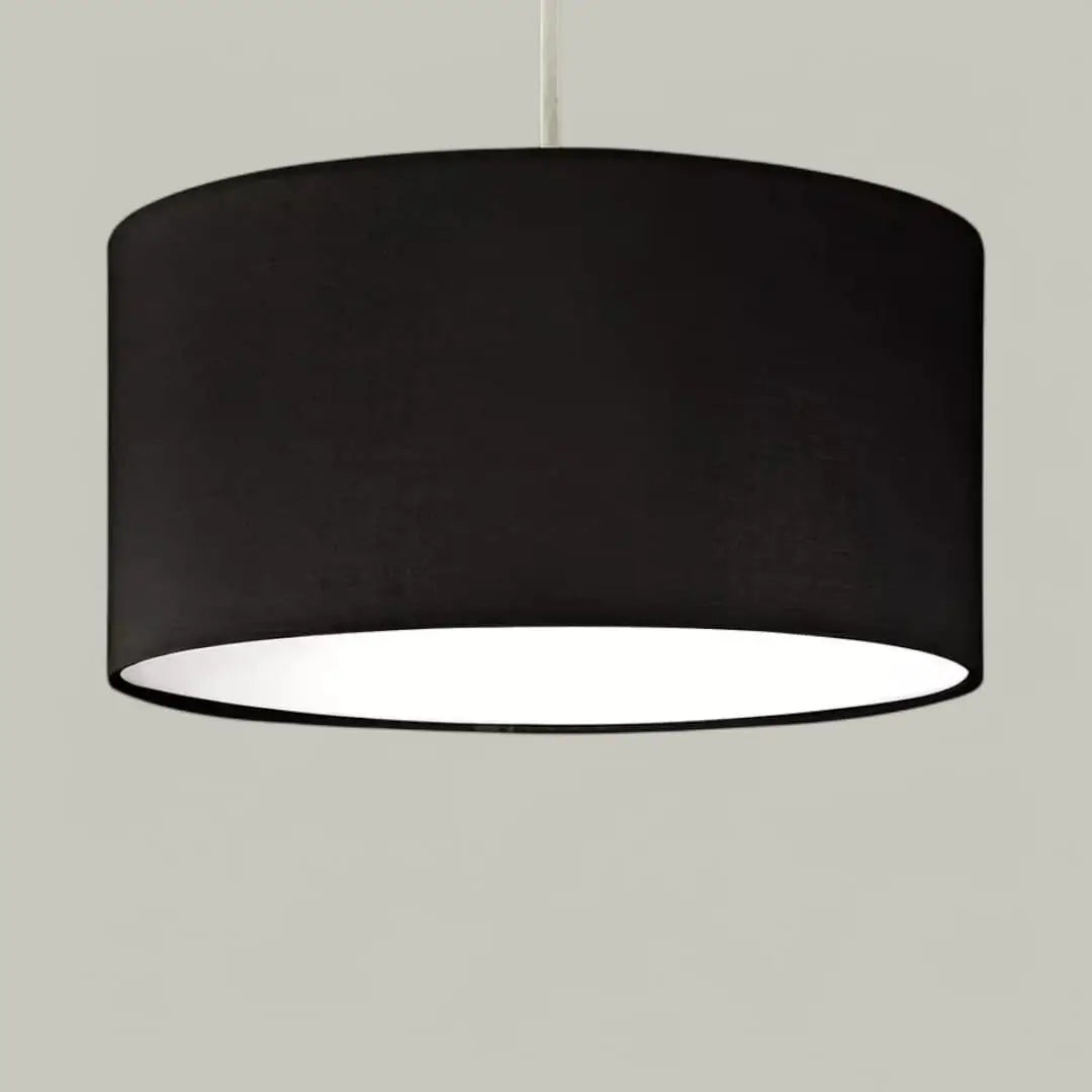 Modern Drum Pendant Ceiling Light Shades with Frosted Diffusers in 5 Colours - The royce furnishings