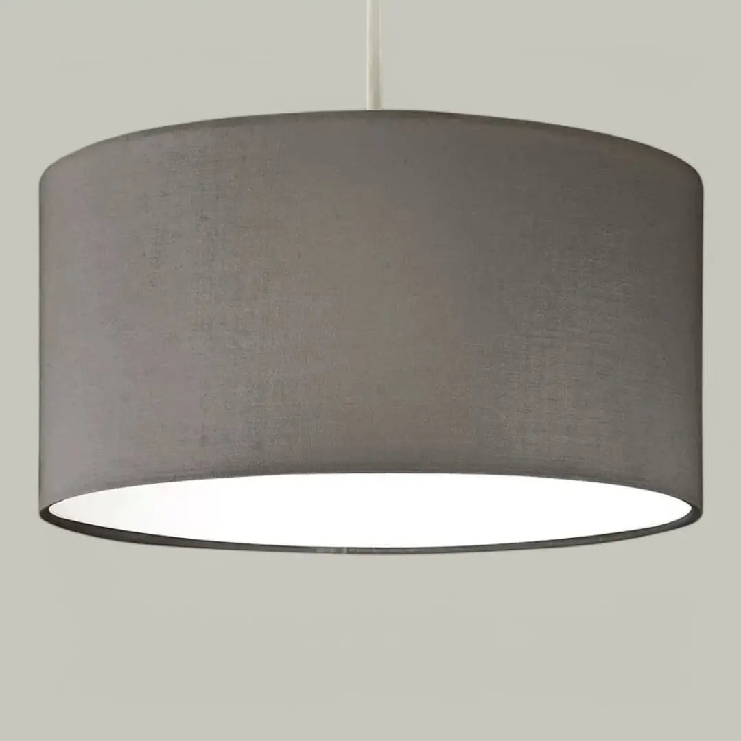 Modern Drum Pendant Ceiling Light Shades with Frosted Diffusers in 5 Colours - The royce furnishings