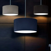 Modern Drum Pendant Ceiling Light Shades with Frosted Diffusers in 5 Colours - The royce furnishings